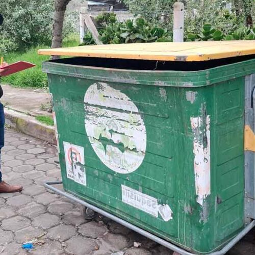 MUNICIPIO DE SAQUISILÍ ACTUALIZA EL ESTADO FÍSICO DE LOS CONTENEDORES DE BASURA
