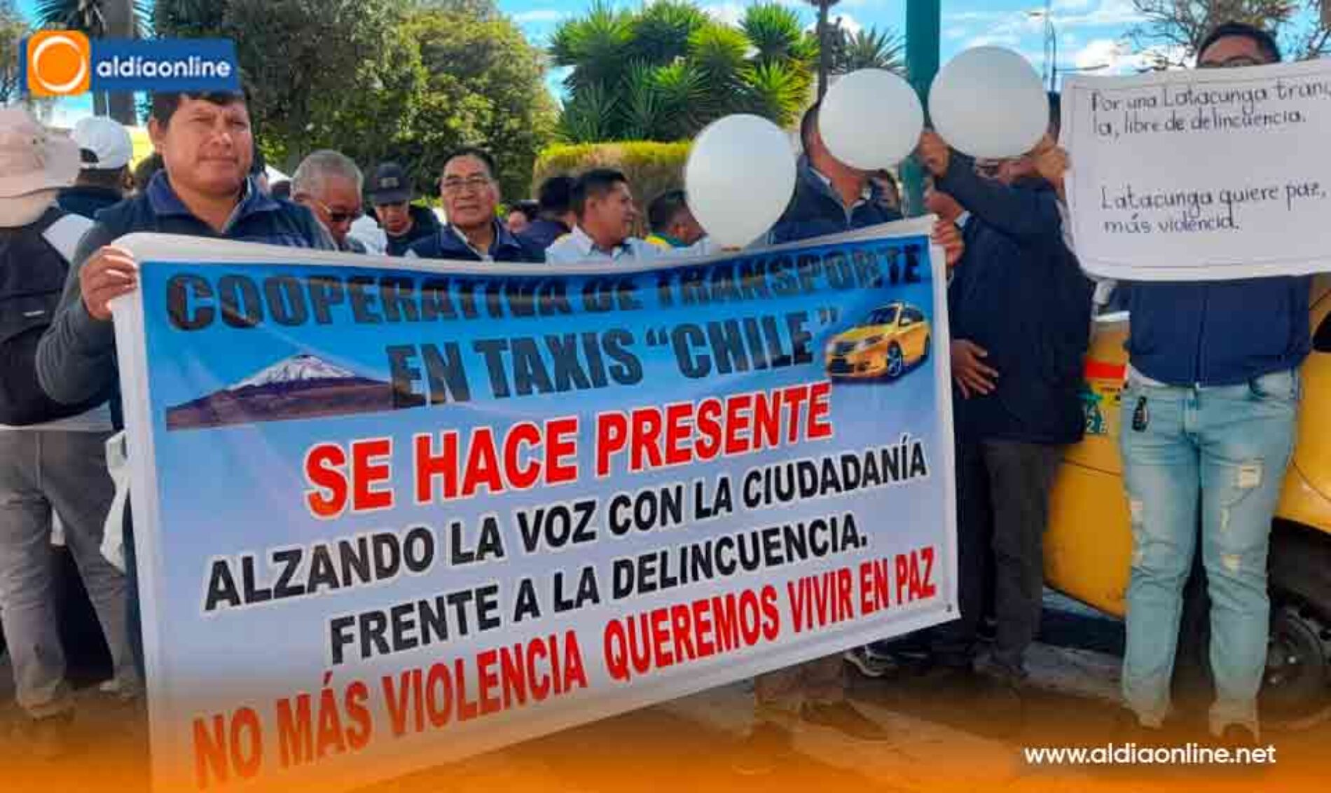 TAXISTAS ALZAN SU VOZ EN LATACUNGA TRAS ATENTADO A SU DIRIGENTE Y EXIGEN SEGURIDAD URGENTE