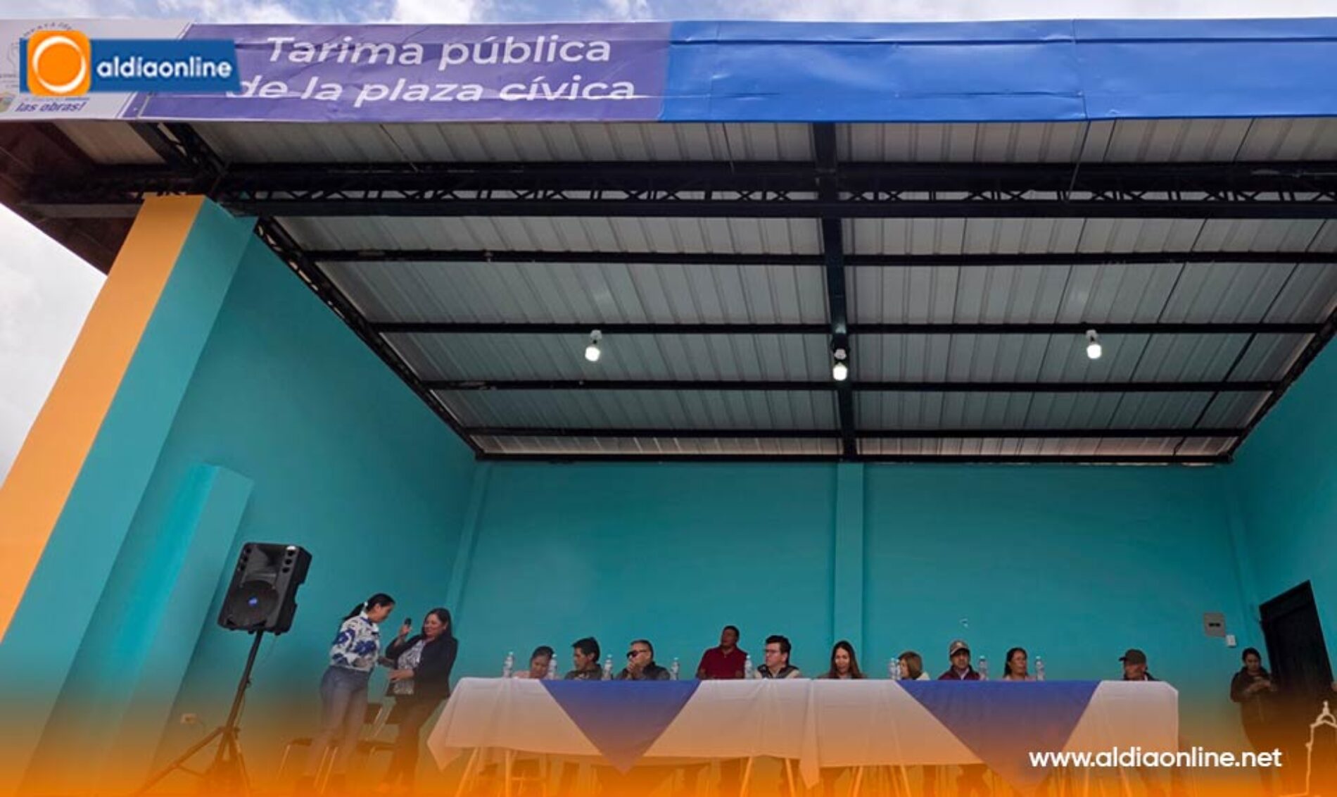 ALCALDE DE SALCEDO FORTALECE LA VIDA COMUNITARIA CON NUEVA TARIMA EN LAMPATA CHASQUI