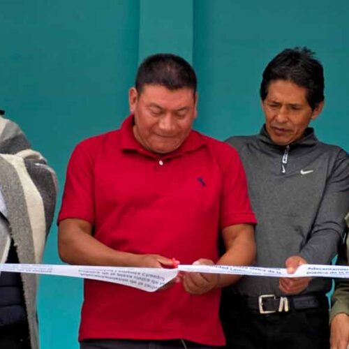 ALCALDE DE SALCEDO FORTALECE LA VIDA COMUNITARIA CON NUEVA TARIMA EN LAMPATA CHASQUI