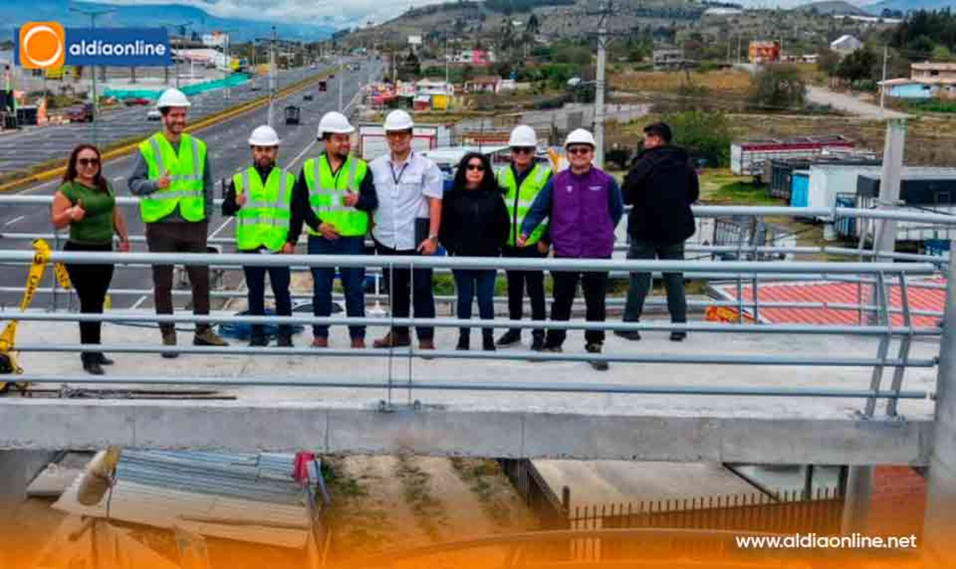 PASO PEATONAL ELEVADO “EL CHAN” ALCANZA 85% DE AVANCE Y BUSCA REDUCIR ACCIDENTES EN LA E35