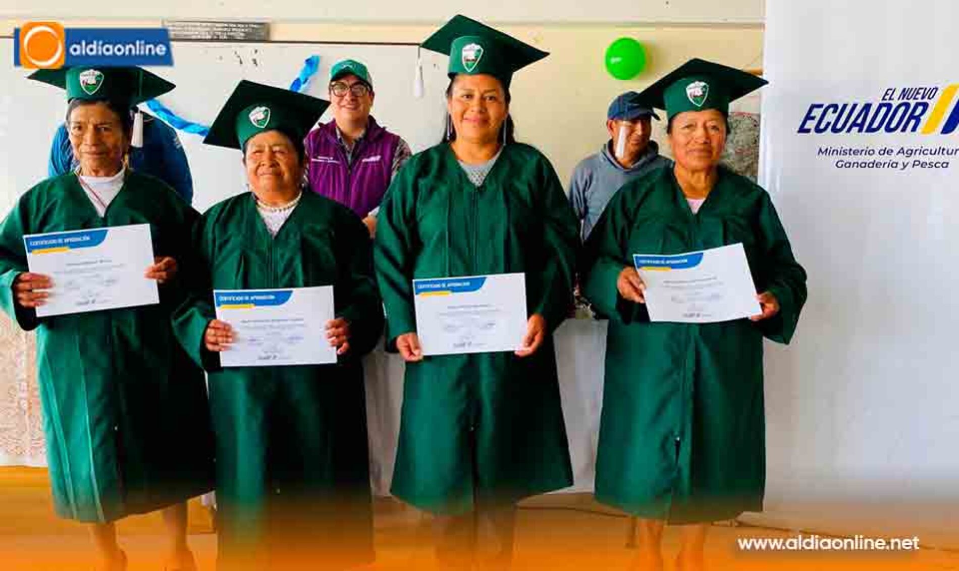 MAGP CERTIFICÓ A PRODUCTORES DE SALACHE ANGAMARCA EN AGRICULTURA FAMILIAR CAMPESINA