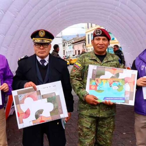 COTOPAXI FORTALECE SU PREPARACIÓN ANTE UNA POSIBLE ERUPCIÓN CON FERIA CIUDADANA Y SIMULACRO PROVINCIAL