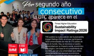 UTC ES RECONOCIDA POR SEGUNDO AÑO CONSECUTIVO ENTRE LAS UNIVERSIDADES CON MAYOR IMPACTO SOSTENIBLE DEL MUNDO