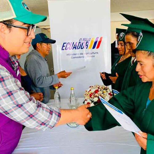 MAGP CERTIFICÓ A PRODUCTORES DE SALACHE ANGAMARCA EN AGRICULTURA FAMILIAR CAMPESINA