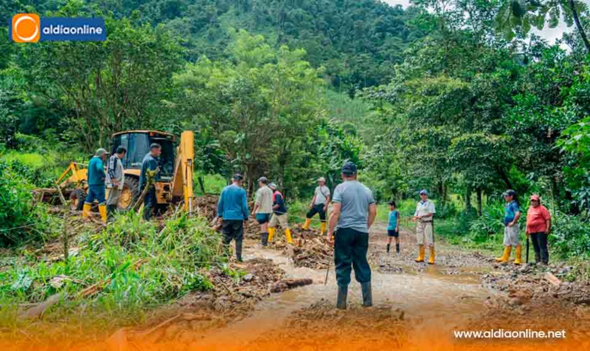 ACCIÓN COMUNITARIA PERMITE  RECUPERAR CARRETERAS DAÑADAS  POR EL INVIERNO EN LA MANÁ