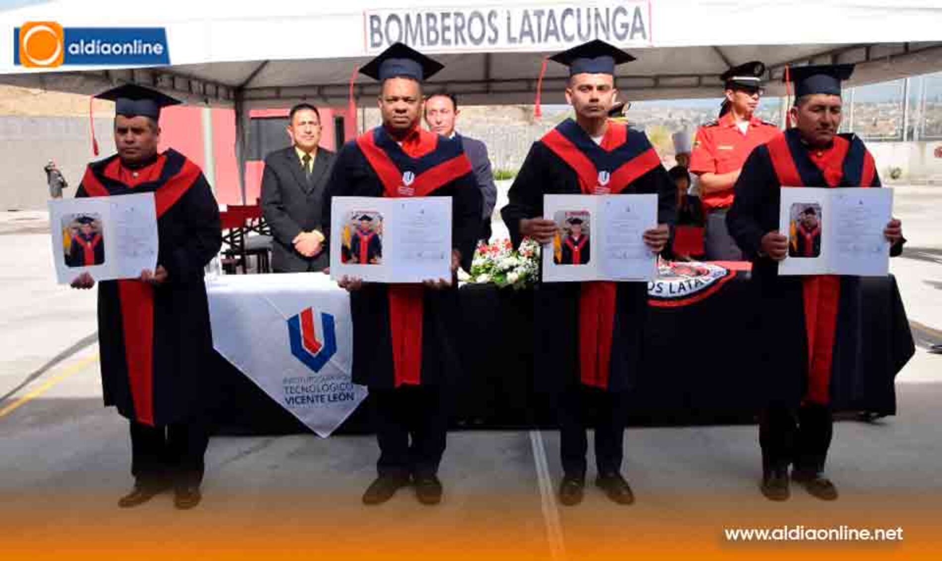 BOMBEROS DE LATACUNGA DAN PASO CLAVE Y GRADUA NUEVOS TECNÓLOGOS EN CONTROL DE INCENDIOS Y RESCATE