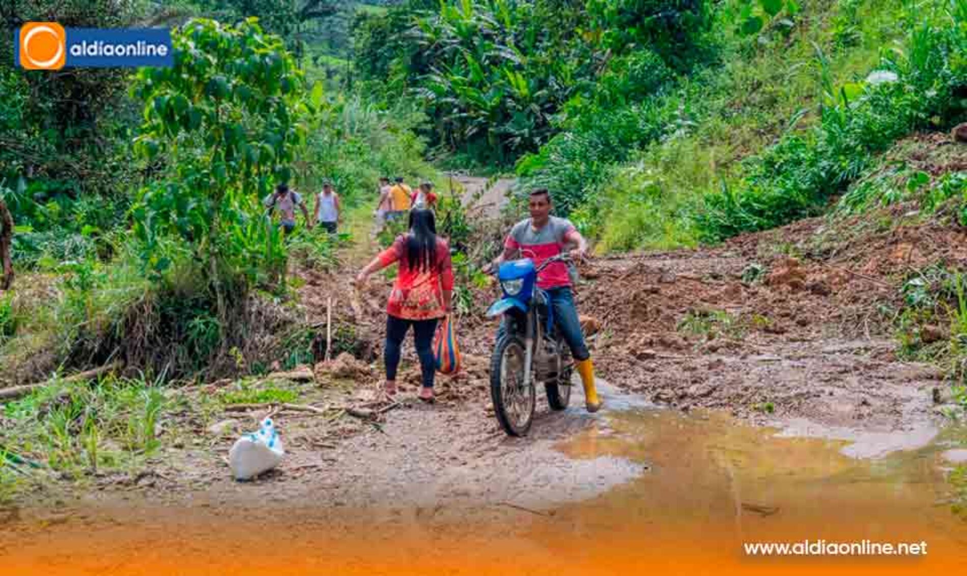 ACCIÓN COMUNITARIA PERMITE  RECUPERAR CARRETERAS DAÑADAS  POR EL INVIERNO EN LA MANÁ