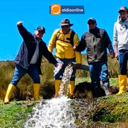 PREFECTURA DE COTOPAXI FORTALECE SISTEMA DE RIEGO CON OBRA CLAVE EN PANSACHE CON LA JUNTA LAIPO CHICO