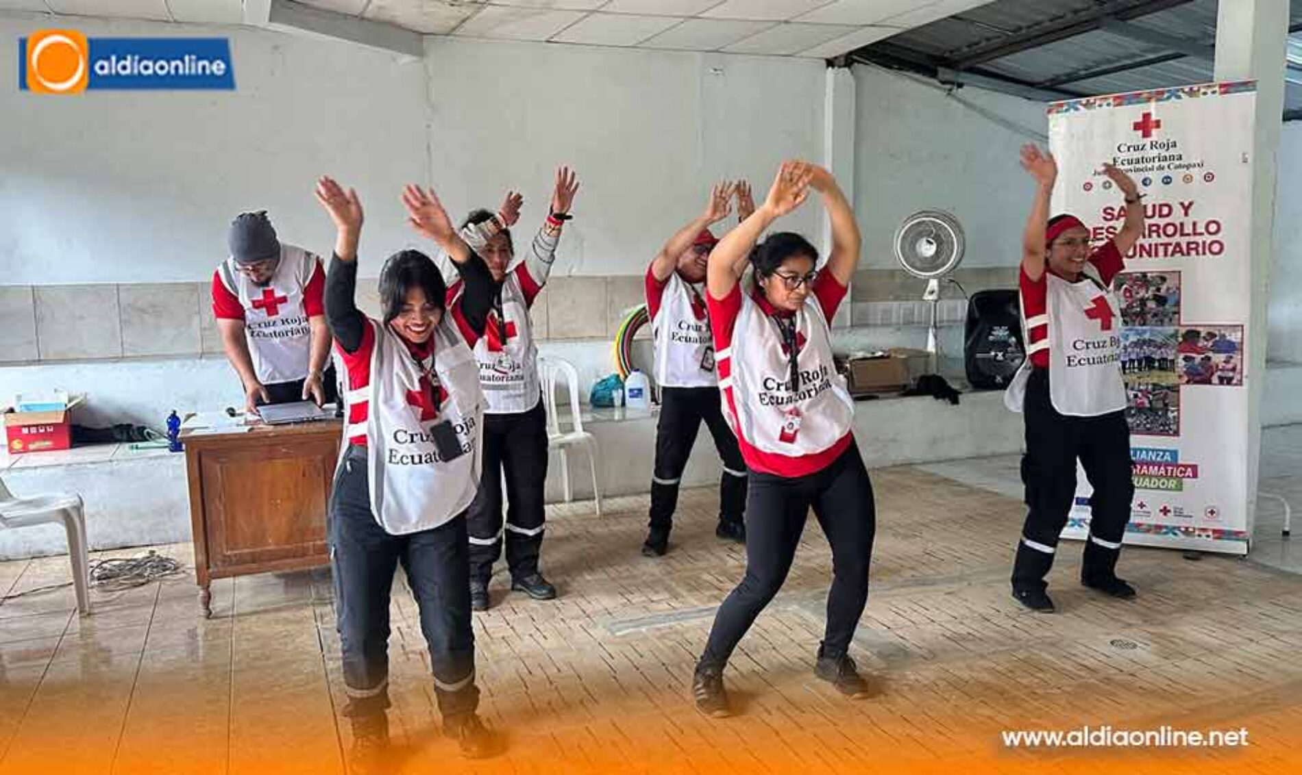 CRUZ ROJA COTOPAXI FORTALECE LA INTEGRACIÓN DE LA BRIGADA COMUNITARIA DE LA LIBERTAD EN LA MANÁ