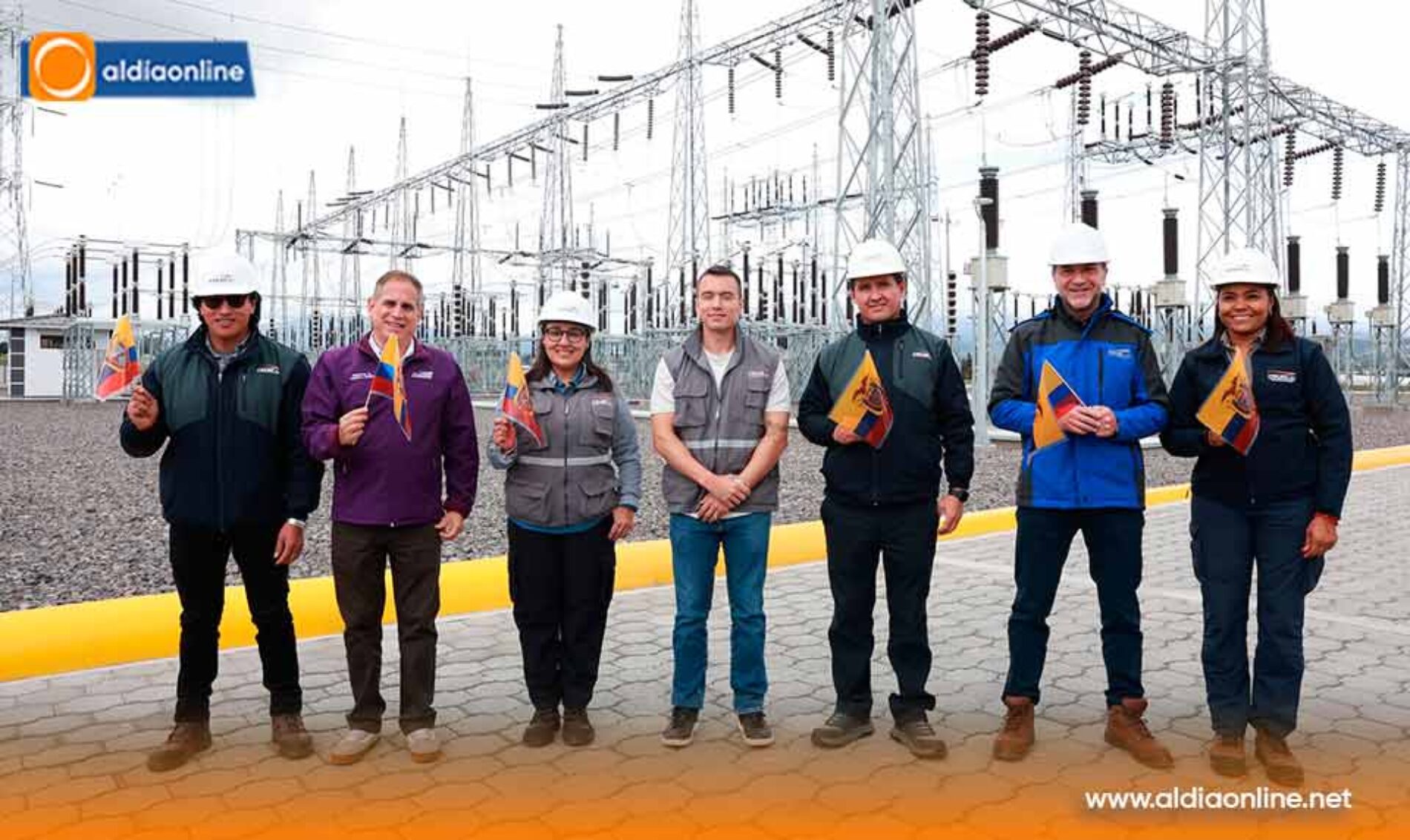 DANIEL NOBOA INAUGURÓ OBRA QUE FORTALECERÁ EL SUMINISTRO ELÉCTRICO DE COTOPAXI