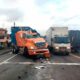 TRES VEHÍCULOS COLISIONAN EN EL INGRESO A UNAMUNCHO Y DEJAN UNA PERSONA HERIDA