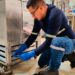 MERCADO AUGUSTO LEMA ENRÍQUEZ DE PUJILÍ FUE FUMIGADO PARA FORTALECER LA SEGURIDAD SANITARIA DE COMERCIANTES Y USUARIOS