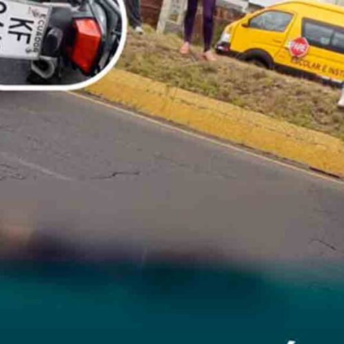 MOTOCICLISTA RESULTA GRAVEMENTE HERIDO EN SINIESTRO DE TRÁNSITO EN EL INGRESO A SAQUISILÍ