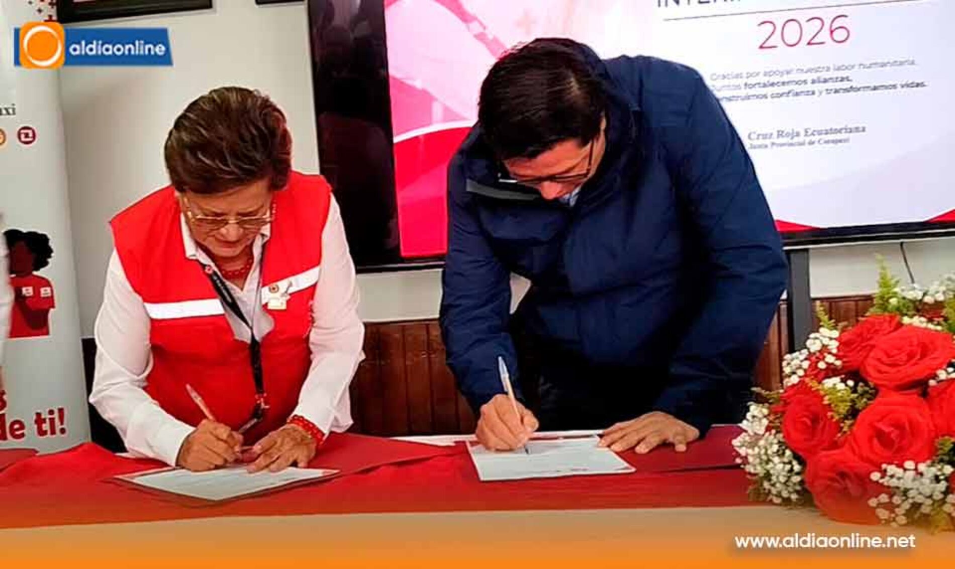 CRUZ ROJA COTOPAXI FORTALECE ALIANZAS ESTRATÉGICAS MEDIANTE LA FIRMA DE CONVENIOS INTERINSTITUCIONALES