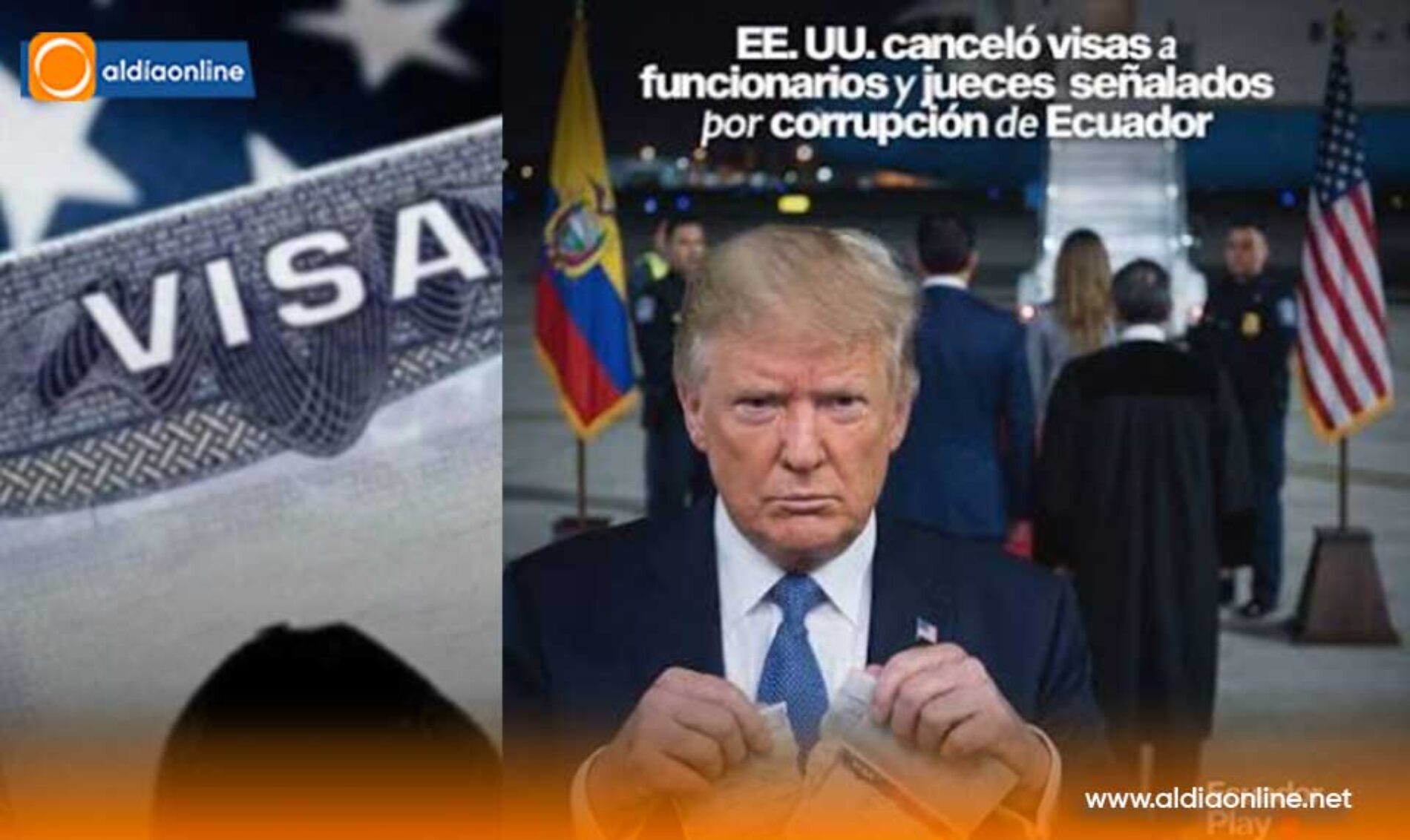 ESTADOS UNIDOS RESTRINGE VISAS A 27 FUNCIONARIOS Y FAMILIARES DE CUATRO PAÍSES DE SUDAMÉRICA ENTRE ELLOS ECUADOR