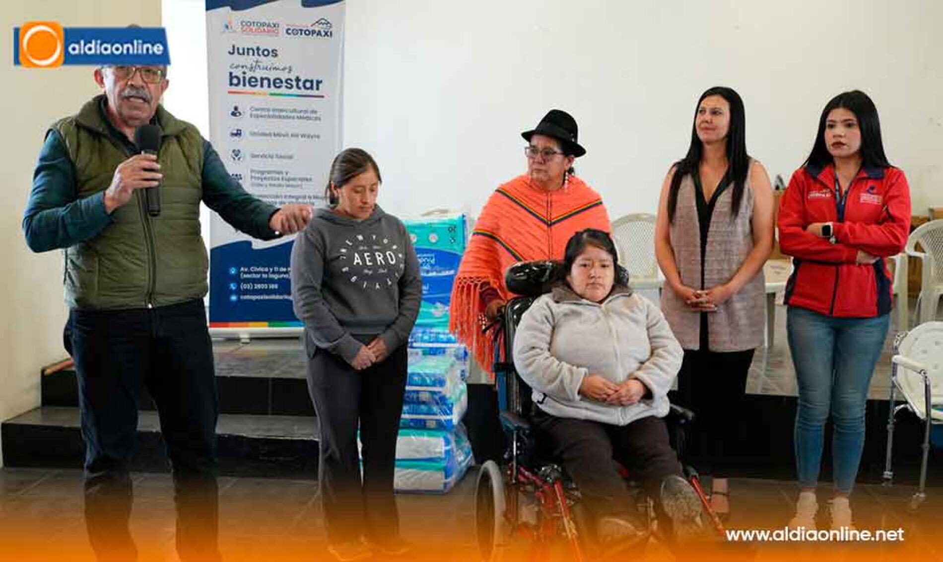 MUNICIPIO DE SAQUISILÍ Y COTOPAXI SOLIDARIO REALIZARON AYUDA TÉCNICA PARA MEJORAR LA CALIDAD DEL ADULTO MAYOR Y PERSONAS CON DISCAPACIDAD