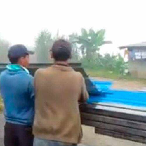 “TE LO DIGO, TE LO CUMPLO”: ALCALDE DE PANGUA IMPULSA CONSTRUCCIÓN DE CUBIERTA METÁLICA EN EL VERGEL