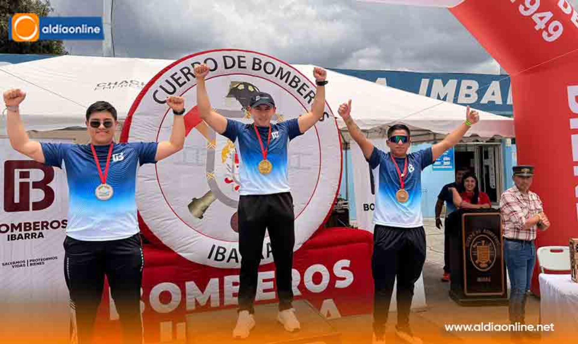 BOMBEROS DE LATACUNGA LOGRAN TERCER LUGAR EN EL PRIMER CAMPEONATO DE NATACIÓN DE LA PRIMERA ZONA BOMBERIL