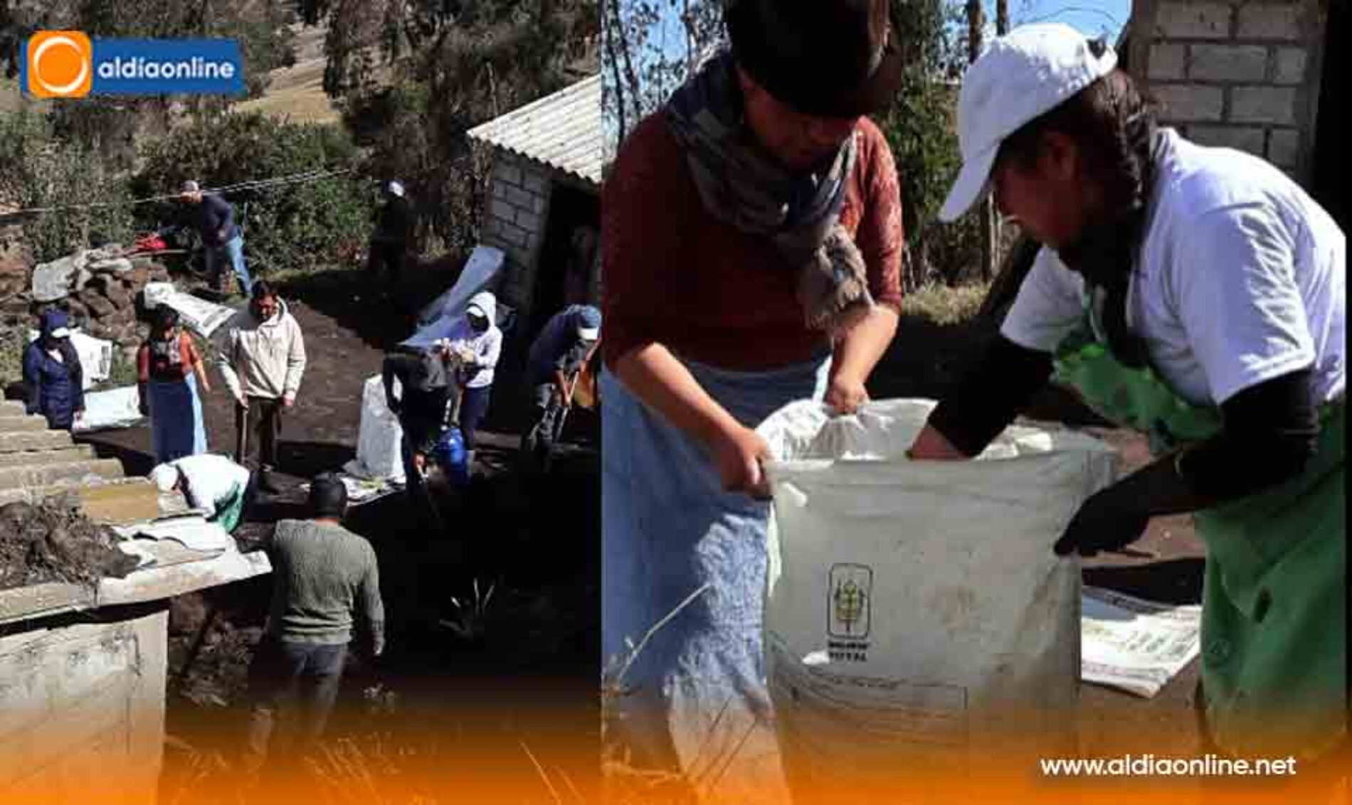 MINGA SOLIDARIA EN ZUMBAHUA PERMITE CONSTRUIR MURO DE CONTENCIÓN PARA PROTEGER VIVIENDA EN ZONA VULNERABLE