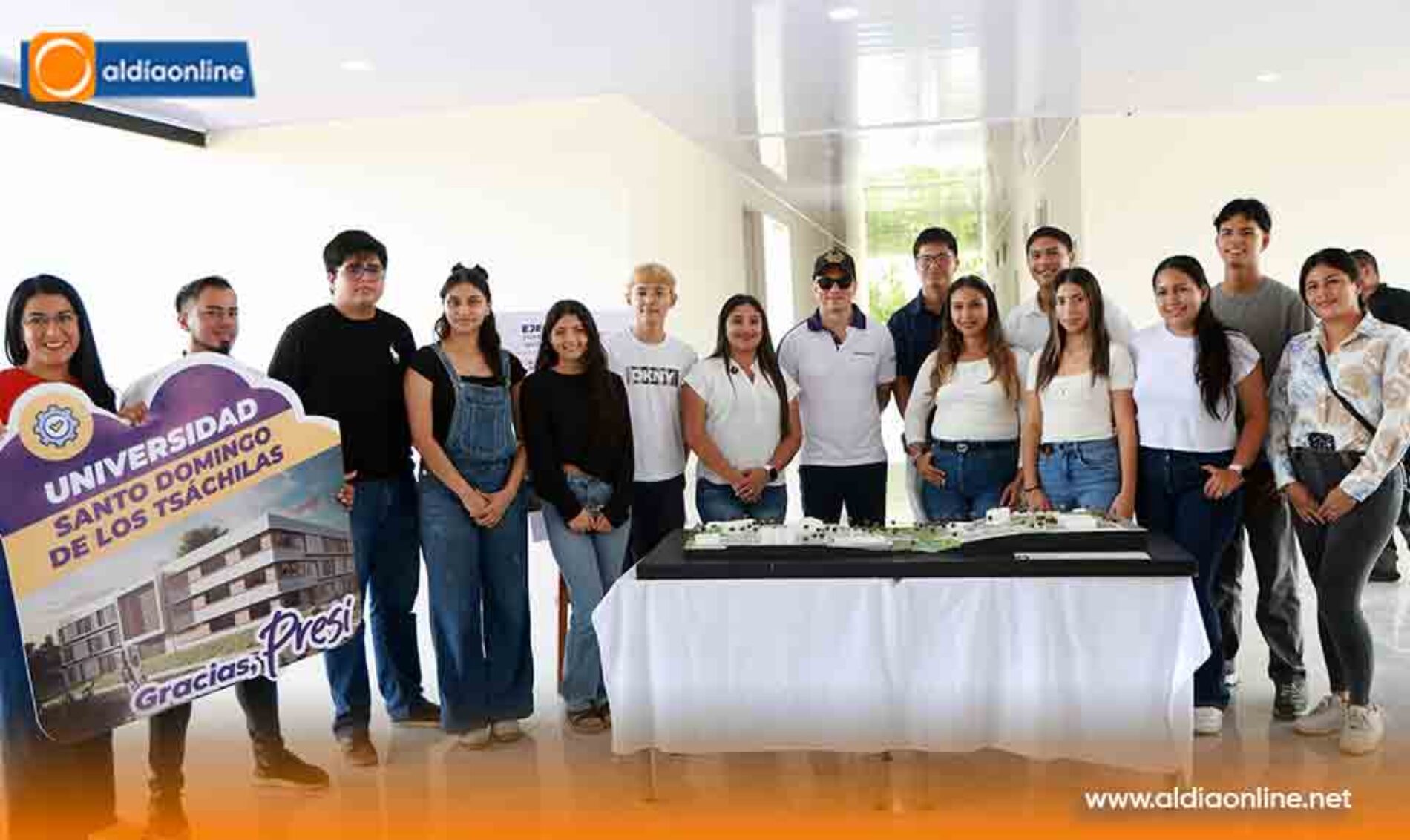 EL PRESIDENTE DANIEL NOBOA VERIFICÓ EL AVANCE DE OBRA DE LA UNIVERSIDAD PÚBLICA DE SANTO DOMINGO