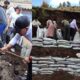 MINGA SOLIDARIA EN ZUMBAHUA PERMITE CONSTRUIR MURO DE CONTENCIÓN PARA PROTEGER VIVIENDA EN ZONA VULNERABLE