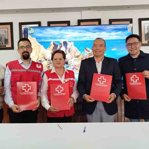 CRUZ ROJA COTOPAXI REALIZÓ LA FIRMA DE CONVENIOS DE COOPERACIÓN INTERINSTITUCIONAL
